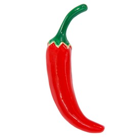 Red Chili Pepper Lapel Brooch Pin for Women Girls Funny Food Enamel Pins Clip Sweater Hat Jacket Dress Suit Bags Accessories Brooches Fashion Jewelry Clothes Decorations