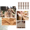 RDEXP 5Pcs Unfinished Wooden Spindles Baluster for Home Decoration Crafts