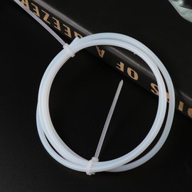 PTFE Tubing, 2mm ID X 4mm OD Tube White Connector Tube, Flexible White Connector Tubing for Bowden 3D Printer
