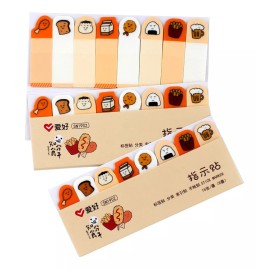 Brooks 360 Notas Adhesivas Separadores Comida Kawaii Transparente