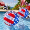 2-Pack Patriotic Beach Balls for Pool Parties – 20-Inch Confetti