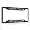 Fastasticdeals Metal Insert License Plate Frame Disabled Veteran Weatherproof Car