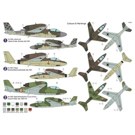AZ Model AZM7826 1/72 German Air Force Heinkel He162D Salamander Plastic Model Molded Color