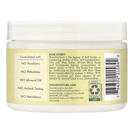 Shea Moisture Crema Sin Enjuague Strengthen & Restore Castor 340 ml | Fortalecedor para Cabello Rizado Sin Sulfatos ni Parabenos