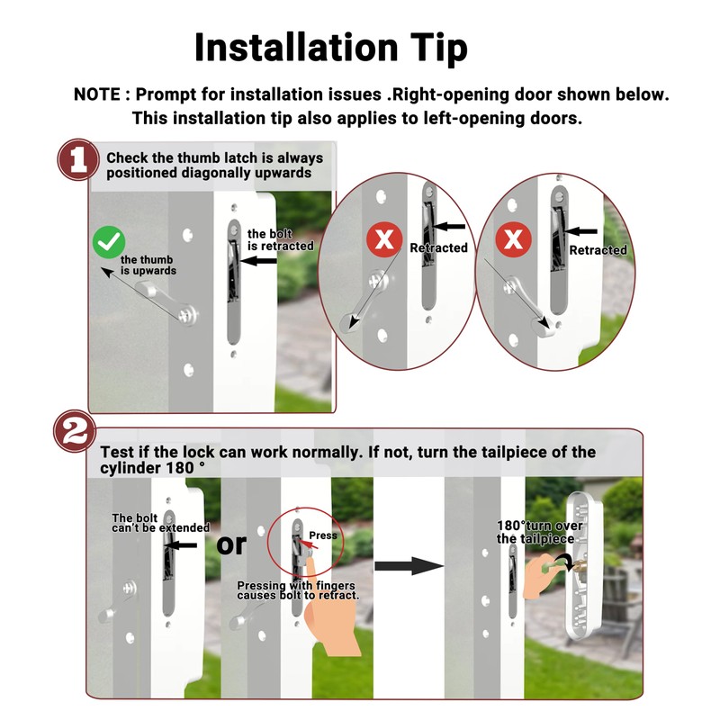 Sliding Door Lock and Handle Set with Key for Sliding
