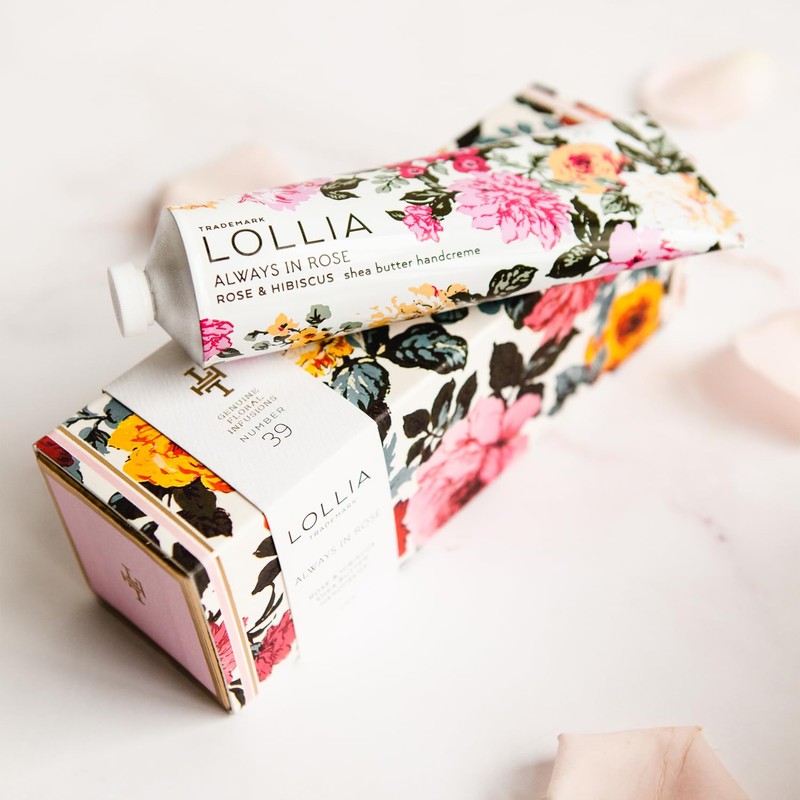 LOLLIA Always in Rose Handcreme, 4 oz., Rose & Hibiscus
