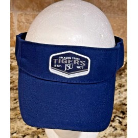 Jackson State Tigers Logo JSU HBCU Visor  OSFA Blue  SWAC NWT