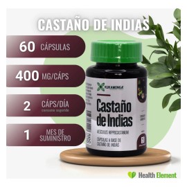 Kit Vitamina B3 Niacina + Castaño De Indias 60 Caps 500 Mg Sin Sabor
