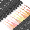 Mogyann Skin Tone Markers, 12 Pack Dual Brush Pens for