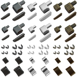 ARPDJK Zip Repair Set, 60 Pieces Zinc Alloy Replacement Zipper Slider Kit, 3#5#8#10 Metal Replacement Zipper for Jacket Jeans Sewing DIY Crafts - Silver, Black, Bronze