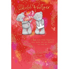 Me To You Bear Wonderful Partner Valentine's Day Card