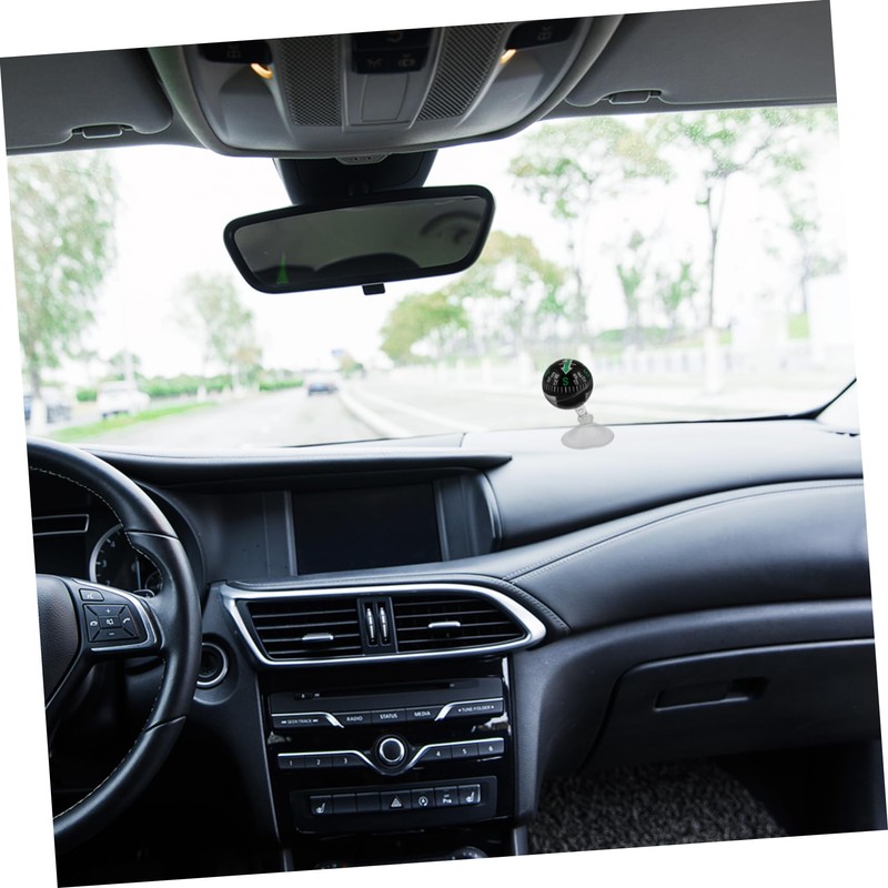 HAKIDZEL Portable Car Dashboard Compass Ball with Suction Cup Accurate
