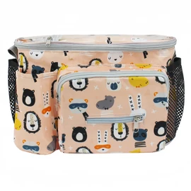 Wickeltasche Kinderwagen Universal, Großer Kinderwagen Windel Organizer mit Schulterriemen und Getränkehalter/Becherhalter, Kinderwagentasche zur Aufbewahrung von Milchpulverdosen und Spielzeug