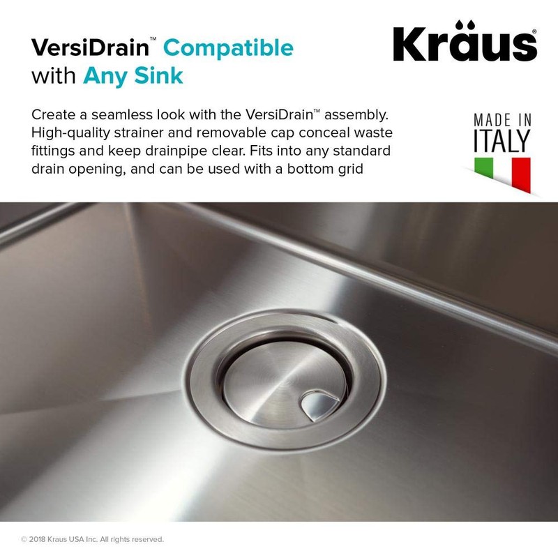KRAUS CapPro Removable Decorative Drain Cover