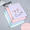Binder Rings, 12 Pieces, 6 Colors, 4 Holes, Plastic, Binder,
