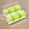 SIZIKJXGHWYI 2Pcs Square Bubble Spirit Levels with Magnetic Base 52x20x15mm