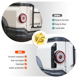 Tumukiw Rear Bumper Diffuser Spoiler Compatible with INEOS Grenadier 2022-2025 Anti-Collision Tail Light Side Spoiler Protector Covers Exterior Accessories