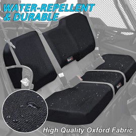 StarknightMT UTV Pioneer Seat Covers Compatible with 2016-2025 Pioneer 1000 1000-5(Front Seat),1000-6(Front and Rear Seat),Water-Repellent Bench Seat Cover -Black