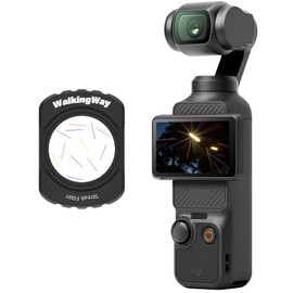 Walking Way Colorful Streak Effect Filter for DJI Osmo Pocket 3/4 & Xtra Muse/2, Anamorphic Flare Special Prism Lens, Magnetic Attach/Optical Glass, for Night Scenes, Portraits/Cinematic Video