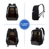 ASKSKY Clear Backpack, Clear Bookbag for School, Oxford Fabric &