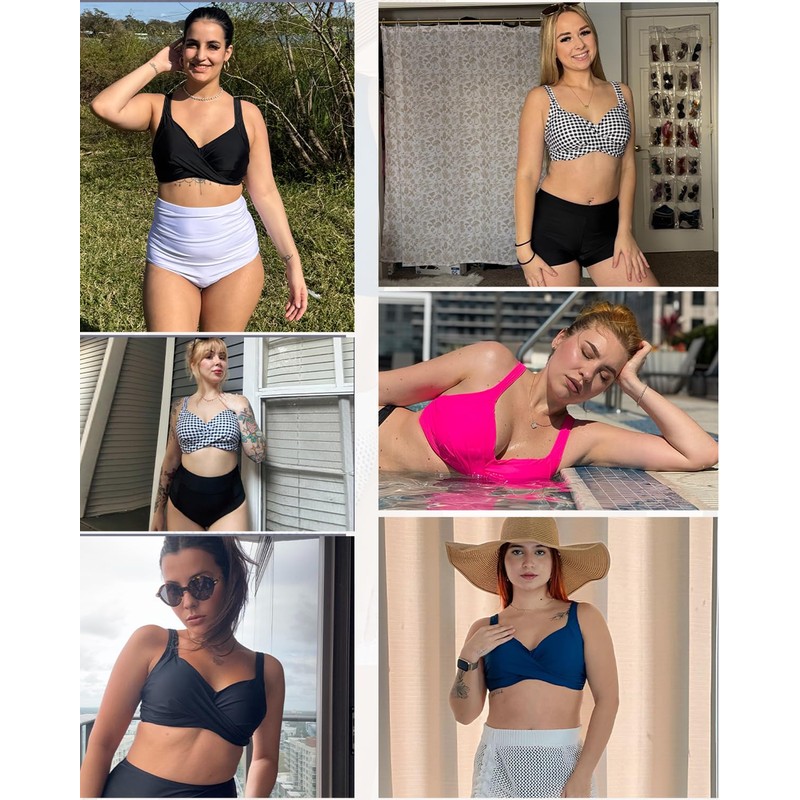 Parte superior de bikini con aros para mujer, solo brasier