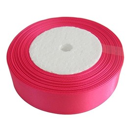 25 Yards / 23Meters Of Satin Ribbon 12mm In Multiple Colours Satin Ribbon Tying Gift Ribbon Wedding Trimming Crafts Apron Deco. Many Colours BUY ANY 3 Colours & GET 1 FREE (Hot Pink)