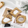 Cabilock 1 Set 4 Pcs Photo Frame Props Gold Picture