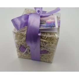 Spa Pure Lavender Bath Bombs: 6 Bath Bomb Fizzies with Shea, Mango & Cocoa Butter, Ultra Moisturizing (14 Oz) Great for Dry Skin, All Skin Types (Tassie Lavender)