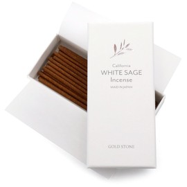 White Sage Cleansing Incense Sticks 30 Sticks 100% Natural Ingredients Made in Japan Incense Smashing Healing