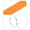 sourcing map Fiberglass Exhaust Wrap Tape, 1" x 16' Orange