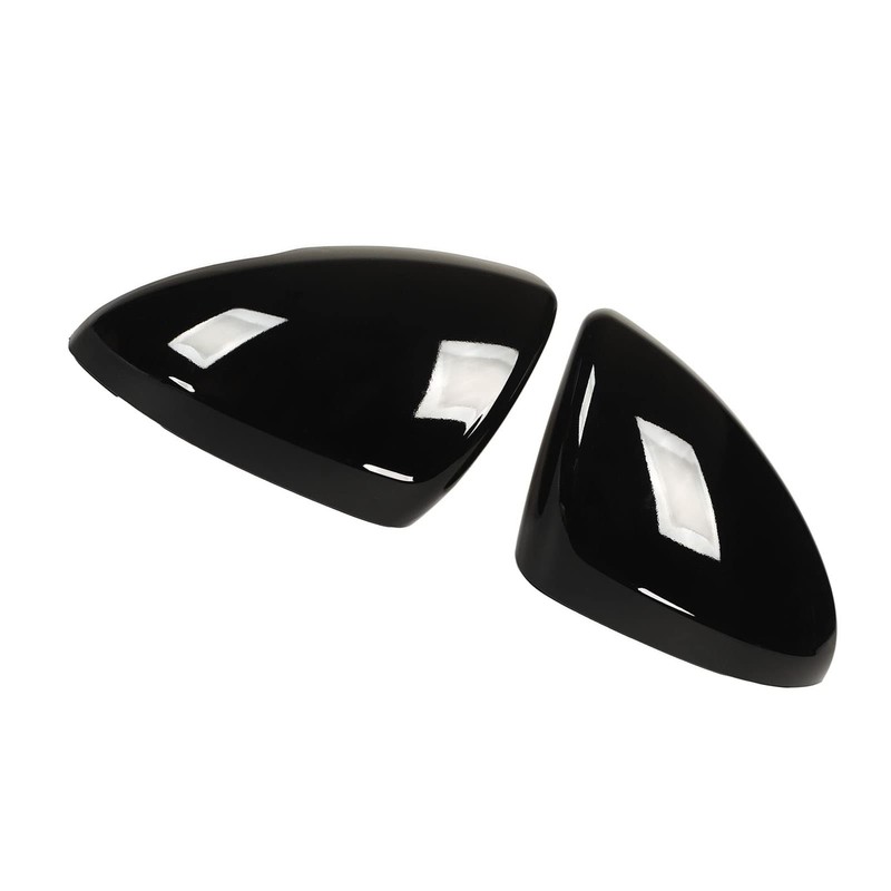 Akozon 2pcs Glossy Black Rearview Mirror Replacement for Chevy 2017?2019
