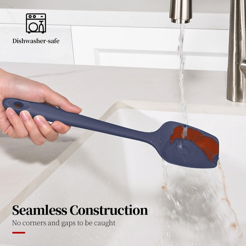 Lilybeam 600ºF Heat Resistant Spatulas, High Heat Food Safe Semless