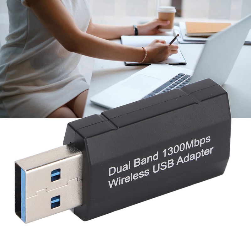 Wireless USB Adapter Built in Gain Antenna 1300M Dual Band