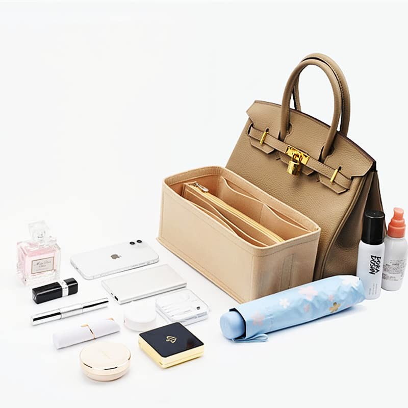 Lckaey Purse Organizer for Hermes birkin 25 bags Felt organizer