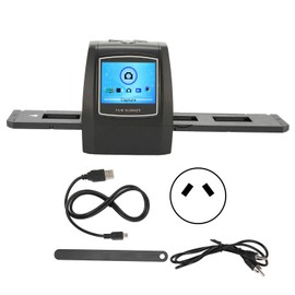Film Scanner Small Portable Multifunction 2.4in LCD Screen Film Scanner for 35mm 135mm Slide Film Negatives AU Plug 100‑240V
