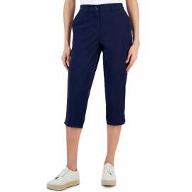 Karen Scott Women's Comfort Waist Capri Pants Intrepid Blue SZ 12