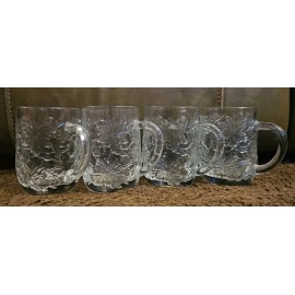 Princess House Fantasia Crystal Beverage Mug Set of 4