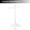 Hand Towel Holder Stand, Industrial Style Brass Shower Countertop Towel