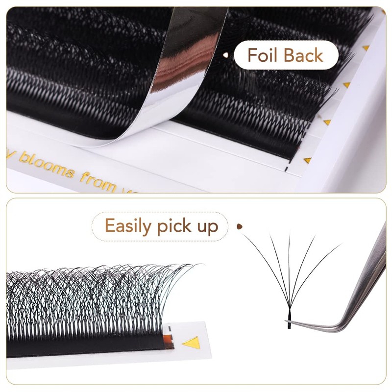 Lunamoon Volume Eyelashes, 5D W Eyelash Extension, Premade Fans Eyelash