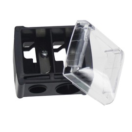 minkissy E Eyebrow Lip Liner Sharpener Pencil Sharpener for Makeup Double Hole Mini