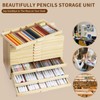 Vencer 12-Drawer Pine Artist Supply Storage Box - Effortlessly Organize