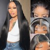 FEIREATA 220 Density HD Lace Front Wigs Human Hair Pre