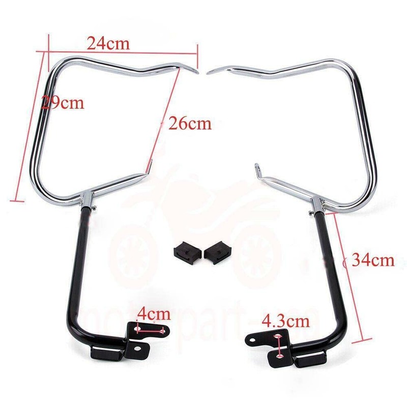FreeAgain Heavy-Duty Saddlebag Bracket – Compatible with 2014-2021 Motorcycle Models,