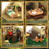 Medieval Fantasy A-Frame Cabin Building Blocks Set, 2088Pcs Architecture Tree