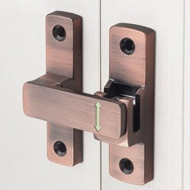 Sliding Door Latch Lock (Bronze) Slide Bolt