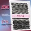 MayHug Individual Eyelashes Kit 40+50D 9-16mm Mixed Cluster Lashes Kit