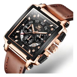 Reloj Olevs Hombre 9919 Fondo Marrón  Olevs Mens Watch Brown Dial 9919                                                                                