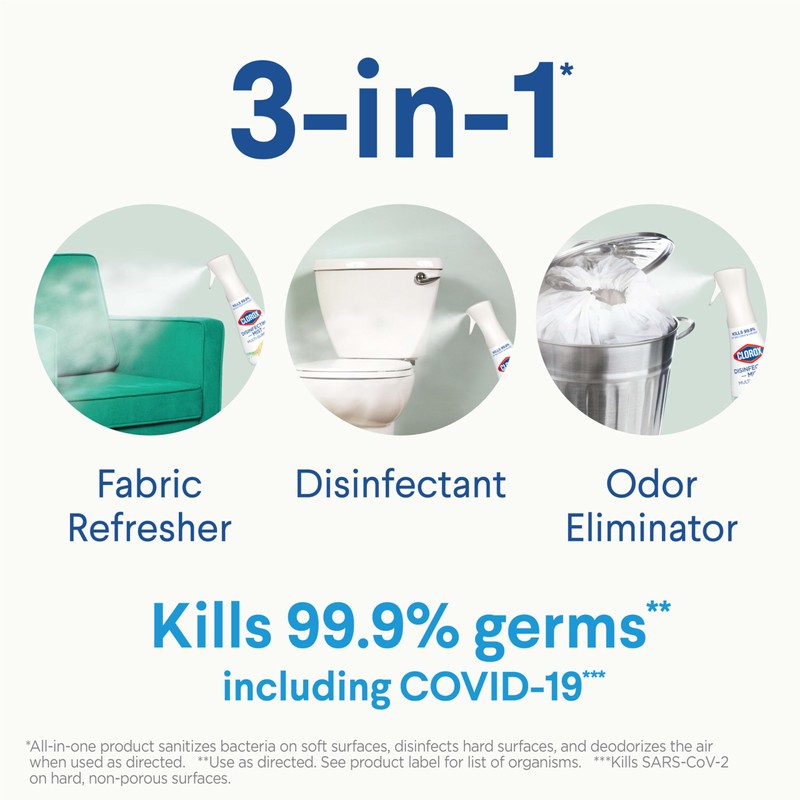Clorox Disinfecting Mist, Lemon and Orange Blossom, 1 Spray and