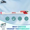 VKshop 120 Bulk Disposable Toothbrushes with Toothpaste,Individually Wrapped Toothbrushes, 120PS