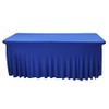 iEventStar Fitted Polyester One-Piece Table Skirt Spandex Table Cover Rectangle